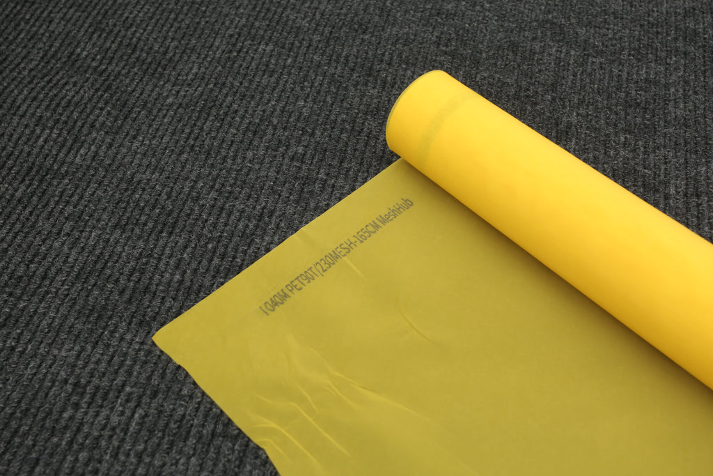 230 Mesh Yellow Polyester Screen Printing Mesh Roll 63" x 43 yard