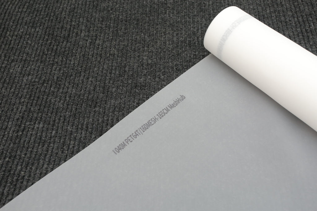 160 Mesh White Polyester Screen Printing Mesh Roll 63" x 43 yard