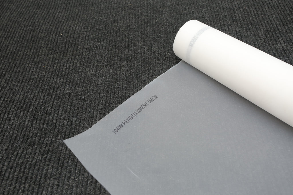 110 Mesh White Polyester Screen Printing Mesh Roll 63" x 43 yard