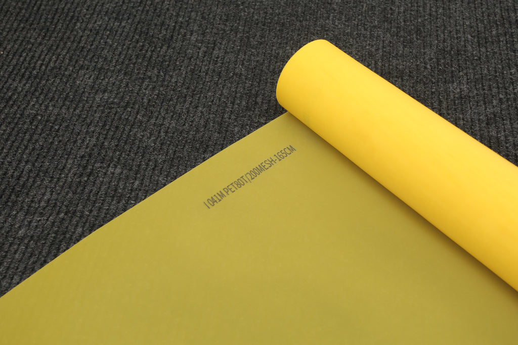 200 Mesh Yellow Polyester Screen Printing Mesh Roll 63" x 43 yard