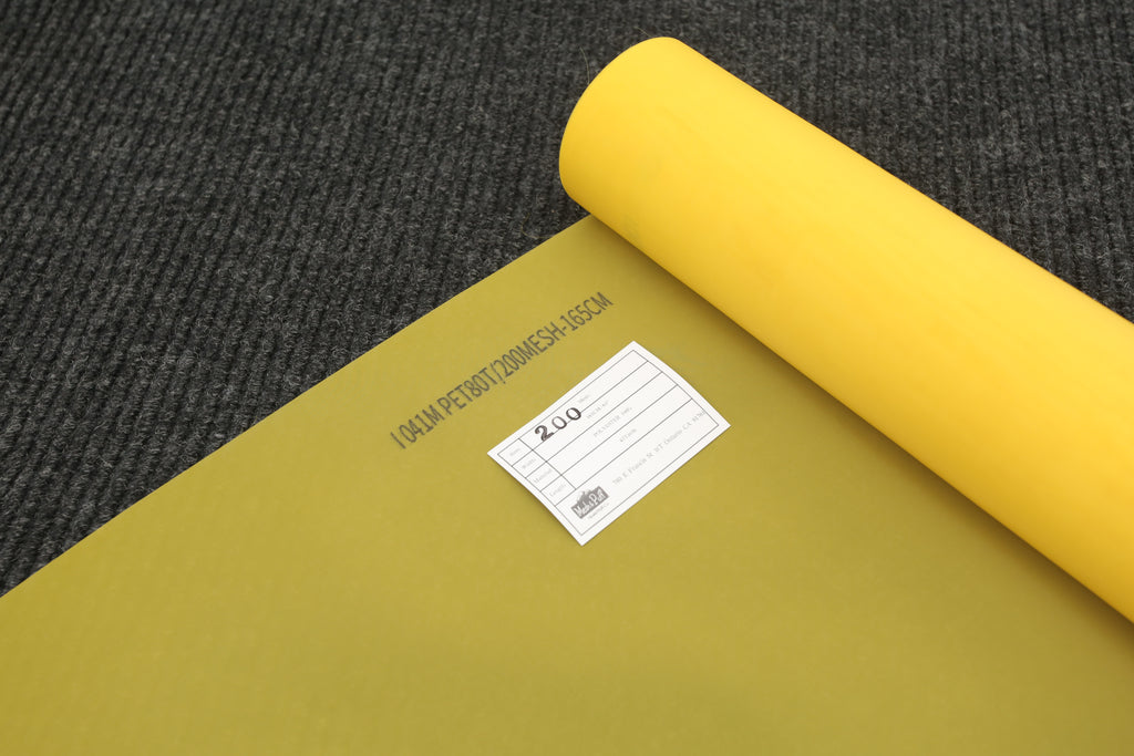 200 Mesh Yellow Polyester Screen Printing Mesh Roll 63" x 43 yard